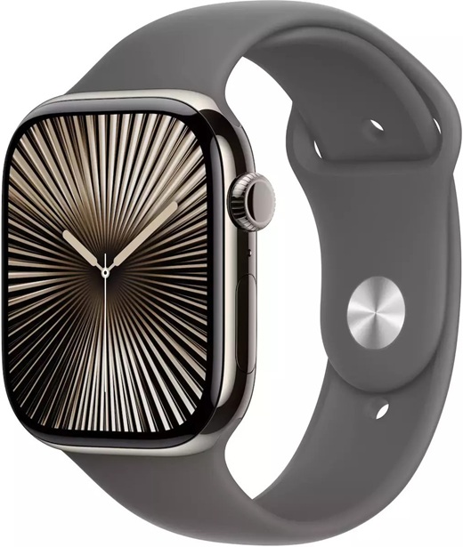 APPLE WATCH SERIES 10 42MM NATURAL TITANIUM GRAY SPORT BAND S/M  + CELLULAR EU